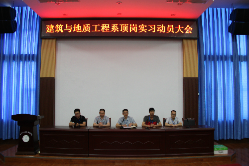 建筑与地质工程系召开顶岗实习动员大会